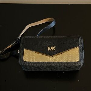 Michael Kors Black and Gold Belt Bag